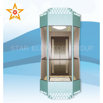 Panoramic elevator sightseeing lift for 13persons